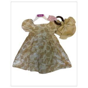 NWT Linen Blend TOMMY BAHAMA KIDS Dress with Purse Size 2T (BB0306)